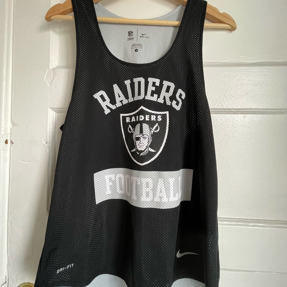Woman’s Raiders Football Netted Tank 🏴‍☠️